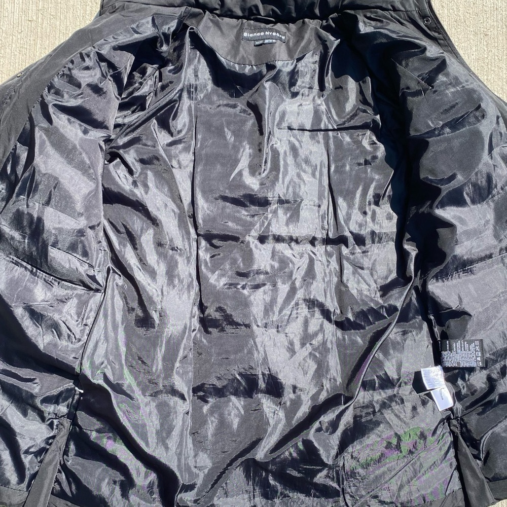 Bianca Nygard Down Puffer Parka Black size women’s Medium - Picture 4 of 10